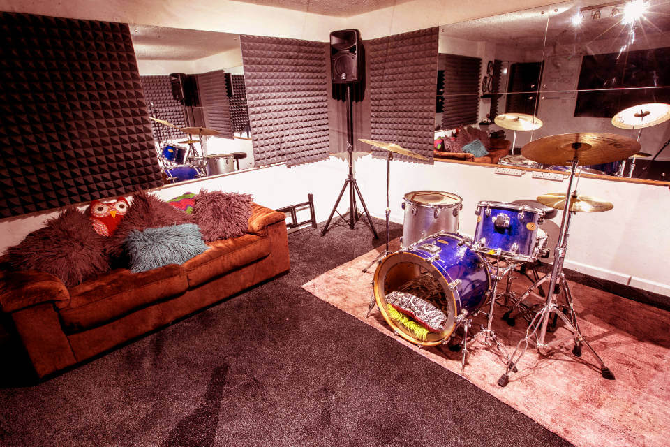 Drums and sofa